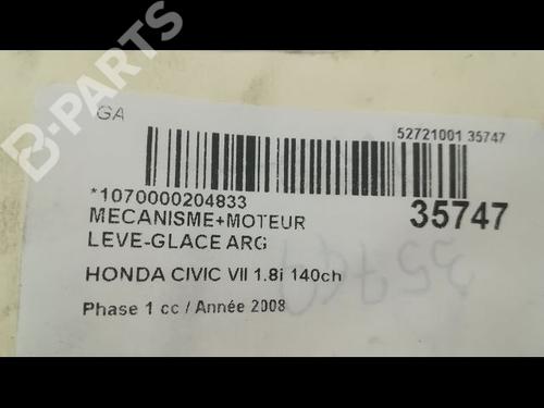 Rear left window mechanism HONDA CIVIC VIII Hatchback (FN, FK) 1.8 (FN1, FK2) | BP9604140C24 