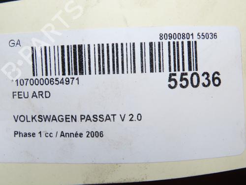 Right taillight VW PASSAT B6 (3C2) 2.0 TDI 16V | BP32511537C35