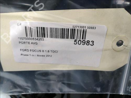 Left front door FORD FOCUS III 1.6 TDCi | BP19089486C2 