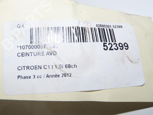 Pre-tensor frente direito CITROËN C1 (PM_, PN_) 1.0 (68 hp) 31984604