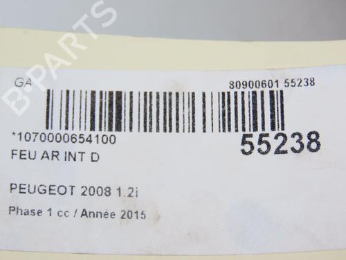 Used Right tailgate light PEUGEOT 2008 I (CU_) 1.2 VTi (82 hp) 29045788