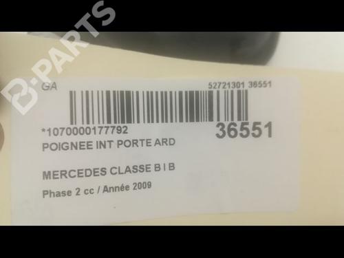 Rear right interior door handle MERCEDES-BENZ B-CLASS Sports Tourer (W245) B 180 CDI (245.207) | BP9602438I16 