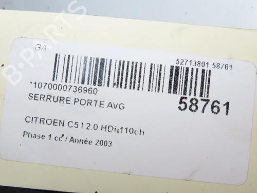front-left-lock-citroen-c5-i-dc_-2001-2002-2003-2004-2005-39938080 main image