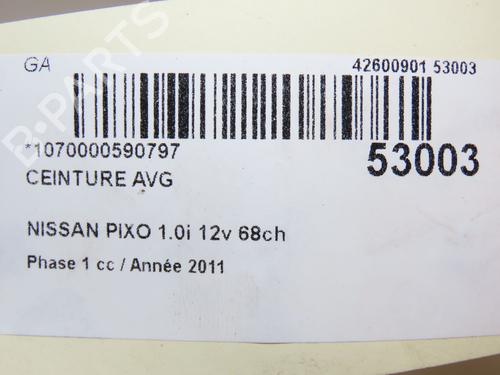 Front left seatbelt NISSAN PIXO (UA0) 1.0 | BP28968202I26 - Image 5
