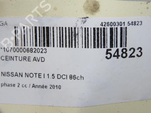 Front right seatbelt NISSAN NOTE (E11, NE11) 1.5 dCi | BP31242524I25 - Image 6