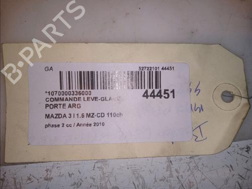 Left rear window switch MAZDA 3 (BL) 1.6 MZ-CD (BL14) | BP14951757I29
