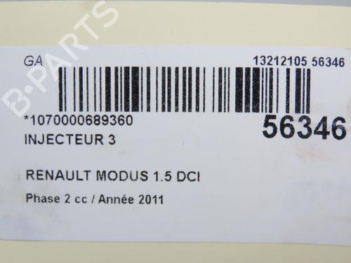 Injector RENAULT MODUS / GRAND MODUS (F/JP0_) 1.5 dCi 75 | BP30841088M100