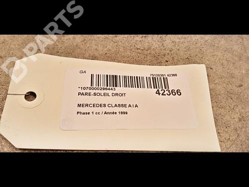 Right sun visor MERCEDES-BENZ A-CLASS (W168) A 170 CDI (168.008) | BP9616157I2 