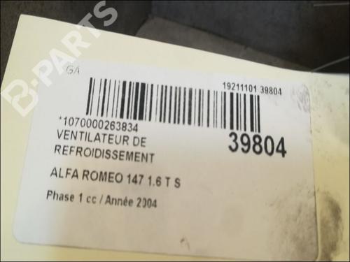 Radiator fan ALFA ROMEO 147 (937_) 1.6 16V T.SPARK (937.AXA1A, 937.AXB1A, 937.BXB1A) | BP11425573M35 