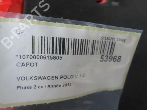 Hood VW POLO V (6R1, 6C1) 1.2 TSI 16V | BP28968390C1 