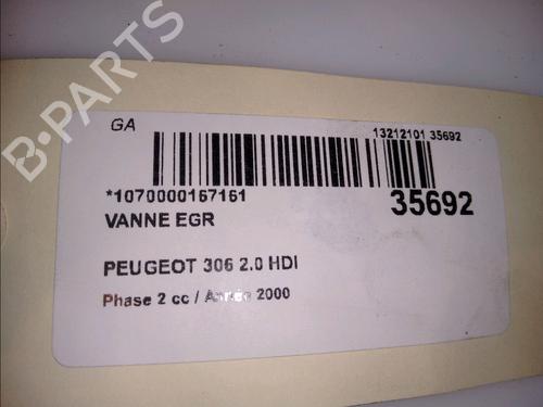 Used Egr PEUGEOT 306 Hatchback (7A, 7C, N3, N5) 2.0 HDI 90 (90 hp) 9601855