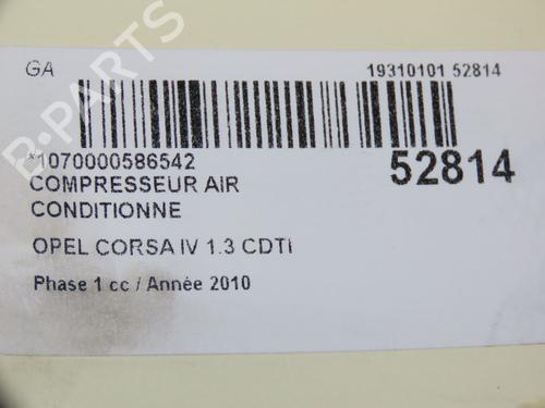 AC-Kompressor OPEL CORSA D (S07) 1.3 CDTI (L08, L68) (90 hp) 28829255