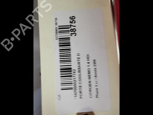 Højre side skydedør CITROËN NEMO MPV 1.4 HDi (68 hp) 9606177