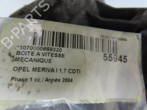 Gearbox OPEL MERIVA A MPV (X03) 1.7 CDTI (E75) | BP30893421M3