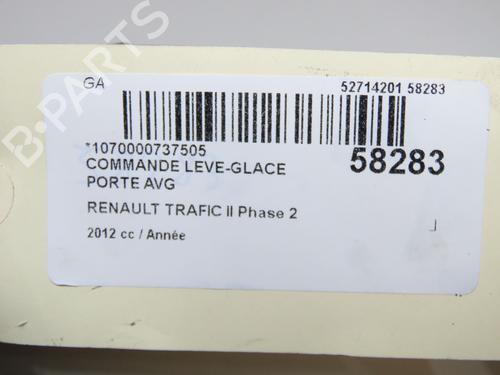 Left front window switch RENAULT TRAFIC II Van (FL) 2.0 dCi 90 (FL0H, FL00, FL01, FL0M, FL0P, FL0S) | BP33633965I27 - Image 6