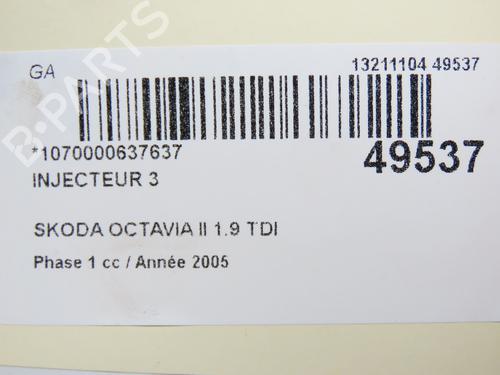 Used Injector SKODA OCTAVIA II Combi (1Z5) 1.9 TDI (105 hp) 28828846