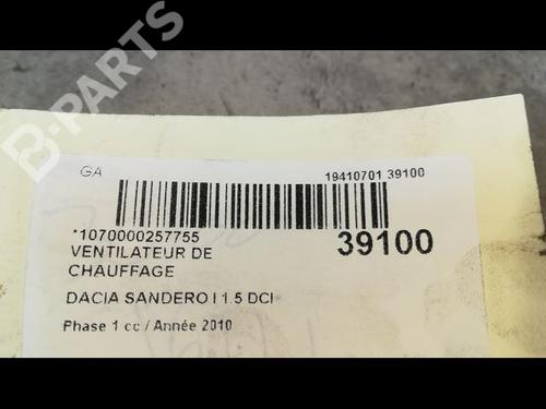 Heater blower motor DACIA SANDERO 1.5 dCi | BP9610676M62 