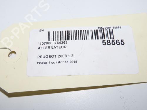 Alternator PEUGEOT 2008 I (CU_) 1.2 VTi | BP36582950M7 - Image 5