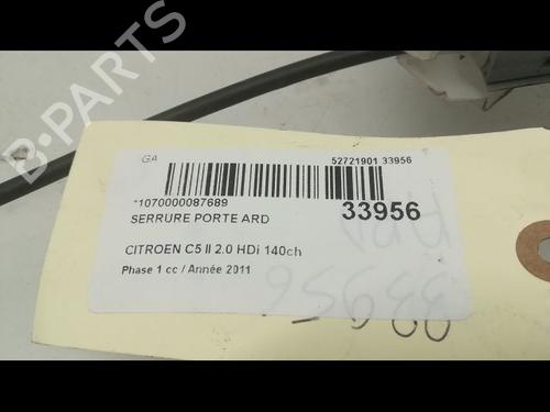 Used Rear right lock Rear right lock CITROËN C5 III (RD_) 2.0 HDi 165 (RDRHHA, RDRHH8) (163 hp) 9596599 9596599