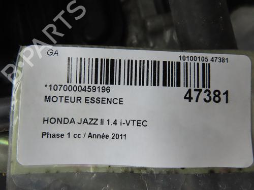Used Engine Engine HONDA JAZZ III (GE_, GG_, GP_, ZA_) 1.3 i (GE6, GG3, GG6) (100 hp) 40110556 40110556