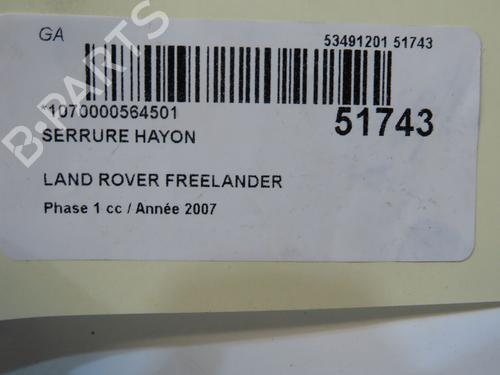 Bagklap lås Bagklap lås LAND ROVER FREELANDER 2 (L359) 2.2 TD4 4x4 (152 hp) 36958598 36958598