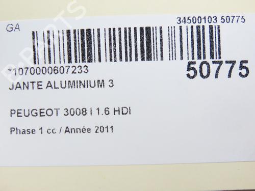 Rim PEUGEOT 3008 I MPV (0U_) 1.6 HDi | BP28967737C45 