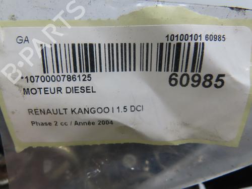 Engine RENAULT KANGOO (KC0/1_) 1.5 dCi (KC07) | BP38571125M1 - Image 7