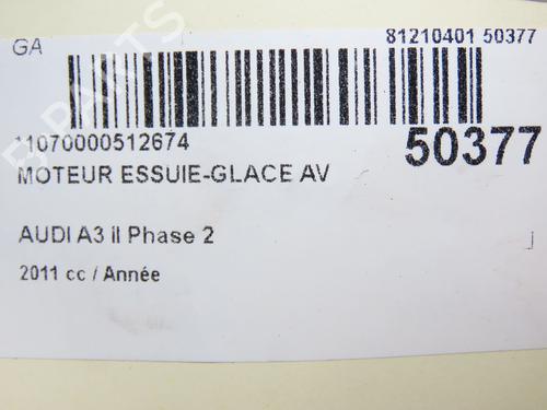 Used Front wiper motor AUDI A3 Sportback (8PA) 1.4 TFSI (125 hp) 26404451