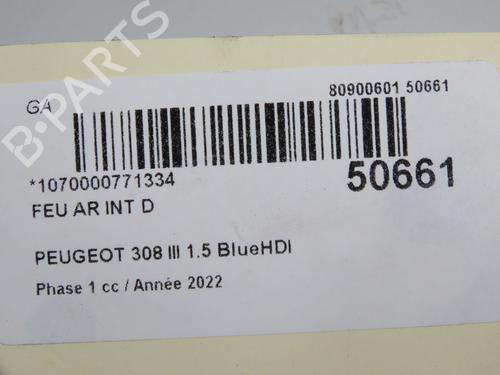 Højre baglygte bagklap Højre baglygte bagklap PEUGEOT 308 SW III (FC_, FJ_, FR_, F4_, FN_) BlueHDi 130 (FCYHZL, FCYHZT) (131 hp) 37252403 37252403