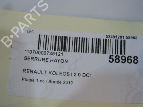 Used Tailgate lock Tailgate lock RENAULT KOLEOS I (HY_) 2.0 dCi 4x4 (HY0K) (150 hp) 35340336 35340336