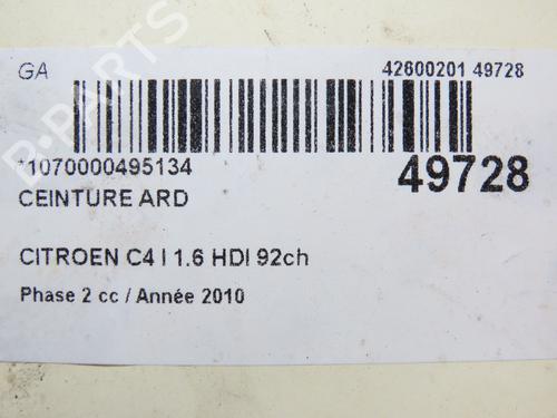Rear right belt tensioner CITROËN C4 I (LC_) 1.6 HDi | BP20327659C90 
