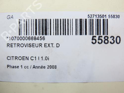 Right mirror CITROËN C1 (PM_, PN_) 1.0 | BP31120839C27