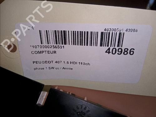 Used Instrument cluster PEUGEOT 407 SW (6E_, 6D_) 1.6 HDi 110 (109 hp) 11101276