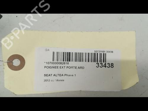 rear-right-exterior-door-handle-seat-altea-xl-5p5-5p8-20-tdi-16v-3b0837207ggru-2006-2007-2008-2009-2010-2011-2012-2013-2014-2015-9596386 main image