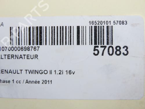 Alternator RENAULT TWINGO II (CN0_) 1.2 16V (CN04, CN0B) | BP36395700M7 - Image 3