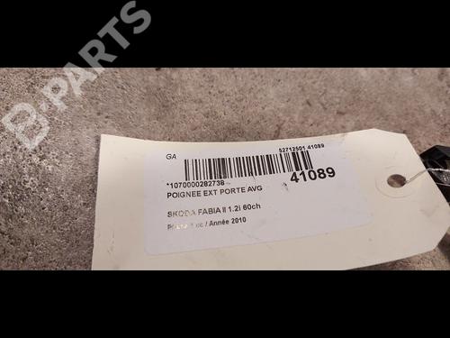 Front left exterior door handle SKODA FABIA II (542) 1.2 | BP9614407C128 