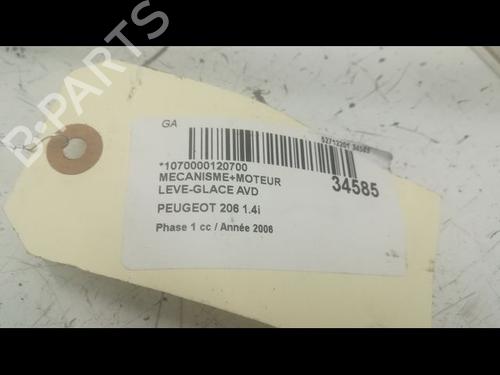 Lève-vitre avant droit PEUGEOT 206 Hatchback (2A/C) 1.4 i (75 hp) 9598283
