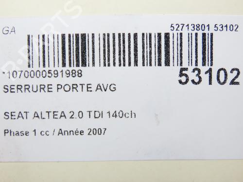 Front left lock SEAT ALTEA (5P1) 2.0 TDI 16V | BP28968844C98 