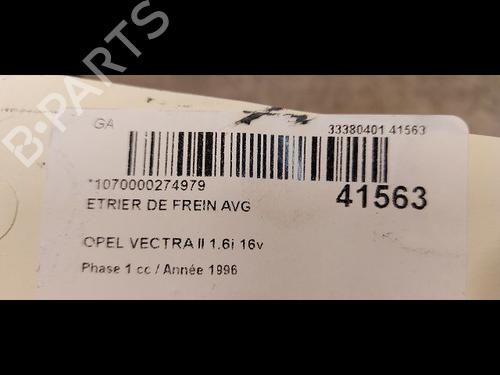 Used Left front brake caliper OPEL VECTRA B (J96) 1.6 i 16V (F19) (100 hp) 23174106