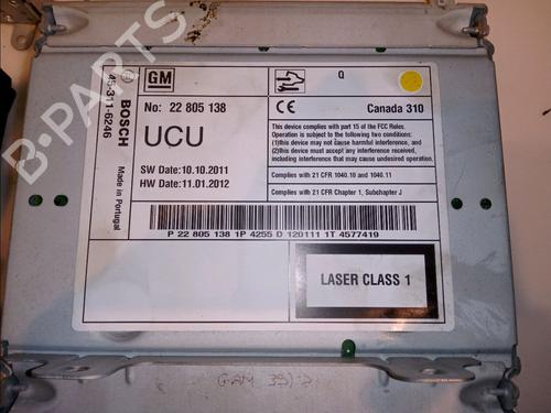 Used Radio OPEL ZAFIRA TOURER C (P12) 1.4 (75) (140 hp) 12262491