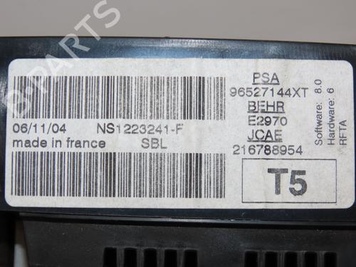 Climate control PEUGEOT 307 CC (3B) 2.0 16V | BP29294182I5 