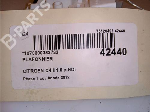 Interior roof light CITROËN C4 II (NC_) 1.6 HDi 110 | BP11103907I8