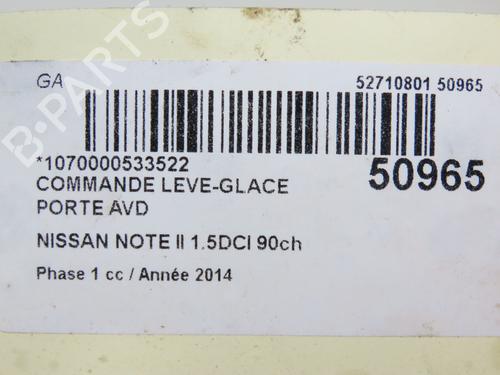 Interruttore NISSAN NOTE (E12) 1.5 dCi | BP23098723I30