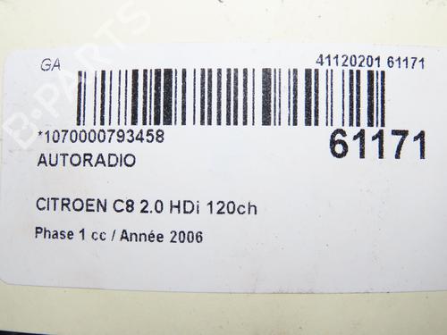 Radio CITROËN C8 (EA_, EB_) 2.0 HDi | BP38429126E6  - Image 6