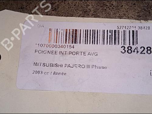 Used Front left interior door handle MITSUBISHI PAJERO III (V7_W, V6_W) 3.2 Di-D (V68W) (160 hp) 23175946