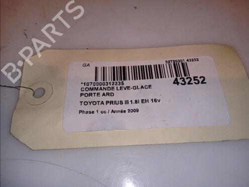 Right rear window switch TOYOTA PRIUS (_W3_) 1.8 Hybrid (ZVW3_) | BP12122847I28