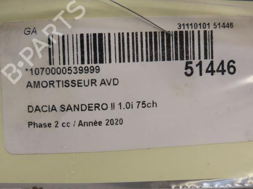 Right front shock absorber DACIA SANDERO II 1.0 SCe 75 (B8JC, B8JD, B8NC) | BP19577698M17 