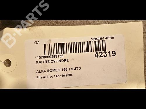 Brake master cylinder ALFA ROMEO 156 Sportwagon (932_) 1.9 JTD (932B2B, 932B2C) | BP9616331M77 