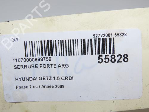 Used Rear left lock HYUNDAI GETZ (TB) 1.5 CRDi (88 hp) 32457549