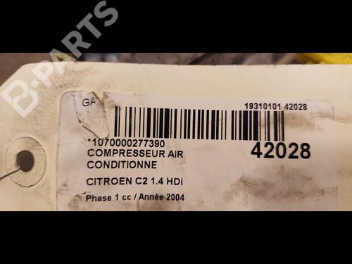 AC compressor CITROËN C2 (JM_) 1.4 HDi | BP9613726M34 